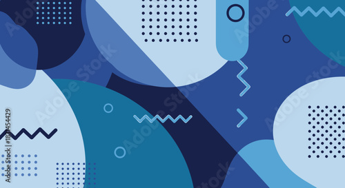 Abstract Geometric Background with Retro Style for Modern Design Projects