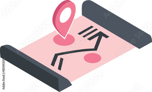 Location Map Icon Navigate Your Journey with Precision and Ease - Find Your Way with This Directional Graphic