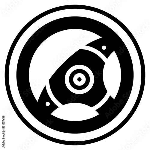 steering wheel glyph icon