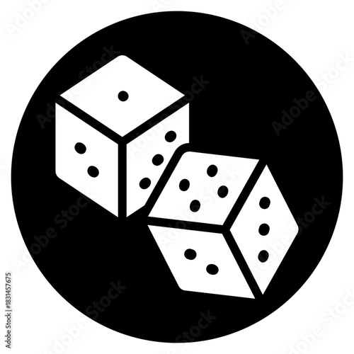dices glyph icon