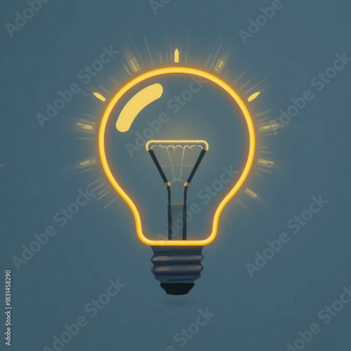 Illustration of flat colored business themed icons on a plain background 