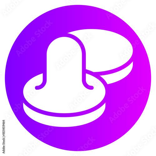 air hockey gradient icon