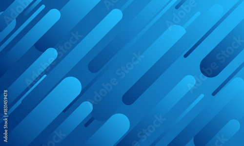 smooth diagonal capsule shapes creating modern abstract blue background with clean minimal style