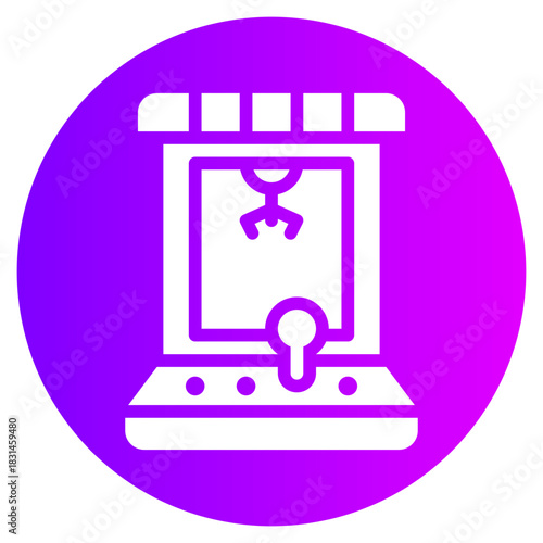 claw machine gradient icon