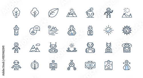 Colorful fruits assortment isolated on white background for design elements