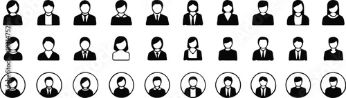 avatar silhouette profile icons for staff directory and contact