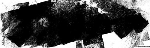 Glitch distorted geometric shapes with noise effects creating abstract error frame and modern grunge textured background