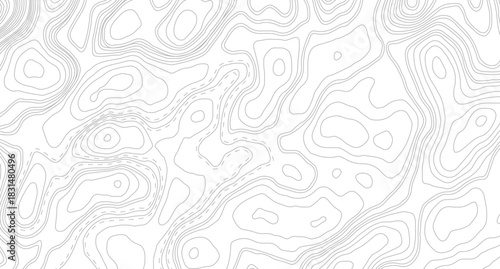 Abstract topographic contours map background. Topography lines and circles background.