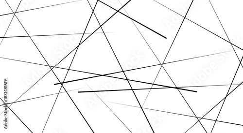 Abstract white background with random black lines, Abstract lines in black and white tone of many squares and rectangle shapes.