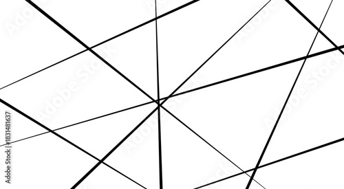 Abstract white background with random black lines, Abstract lines in black and white tone of many squares and rectangle shapes.
