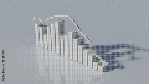 Business success icon with light background.