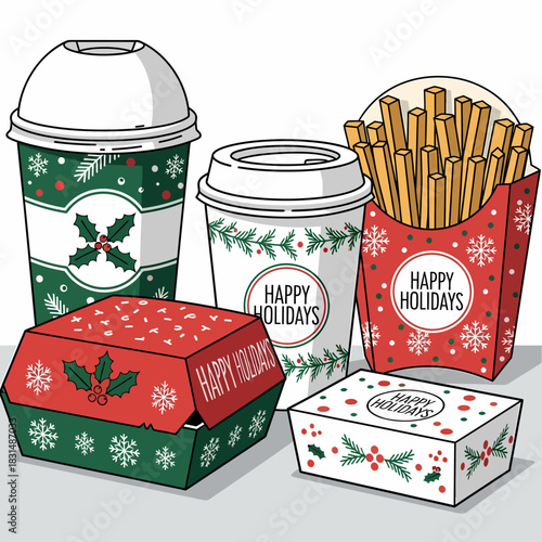 Holiday Food Catering Takeout Containers
