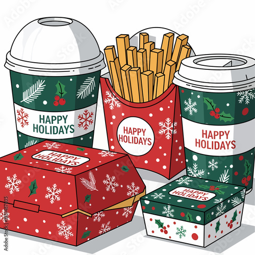 Holiday Food Catering Takeout Containers

