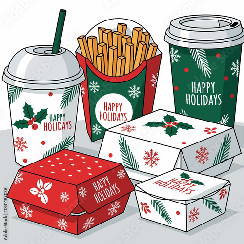 Holiday Food Catering Takeout Containers
