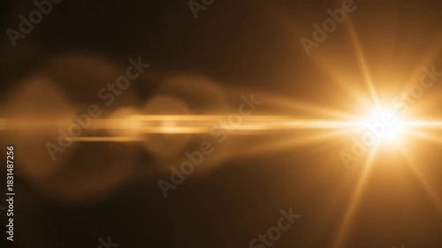 Light Streaking Across Dark Background For Abstract Visual Effect