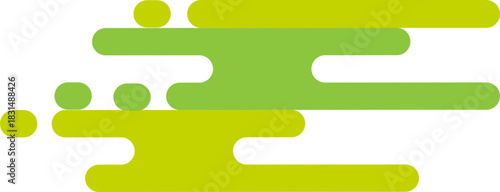 Abstract, colorful, dynamic, modern green pattern