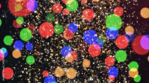 Wallpaper Mural Watching a Starry Night Sky with Falling Sparkles in Slow Motion Torontodigital.ca