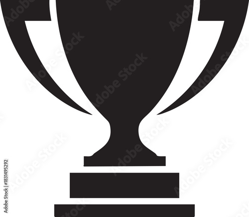 trophy icon in trendy flat style