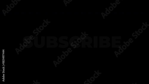 Subscribe text animation 4k videos