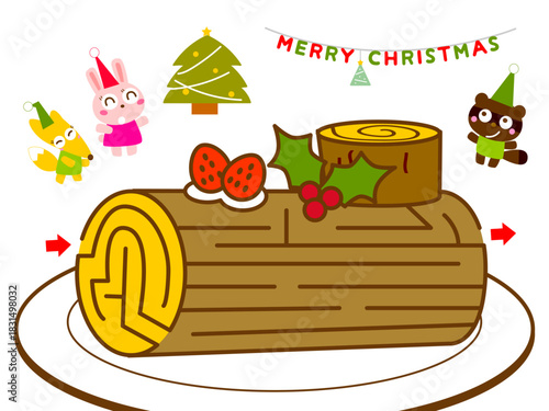 ブッシュドノエルの迷路