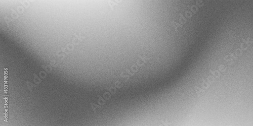 Grainy gradient background, grey black white monochrome abstract noise texture banner backdrop.vector eps10