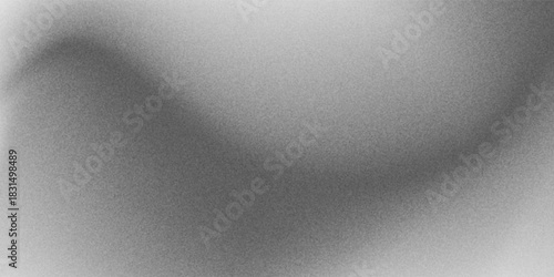 Grainy gradient background, grey black white monochrome abstract noise texture banner backdrop.vector eps10