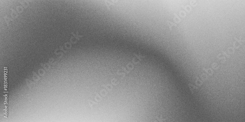Grainy gradient background, grey black white monochrome abstract noise texture banner backdrop.vector eps10