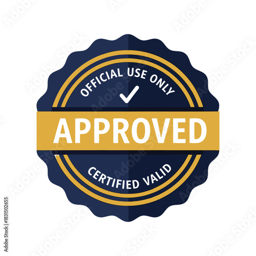 Official approved certified valid stamp badge   quality guarantee