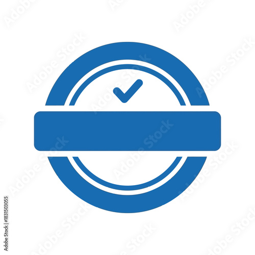 Authentic verified quality checkmark seal badge vector