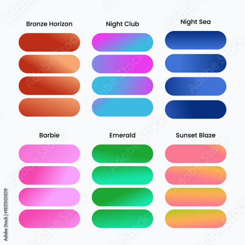 High quality gradient bundle with elegant chromatic transitions. Ideal for upscale branding, editorial prints, stylish fashion visuals, and modern digital design projects