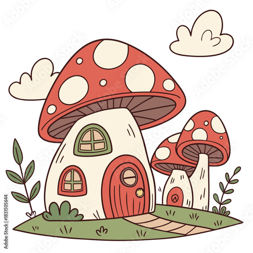 mushrooms in the forest