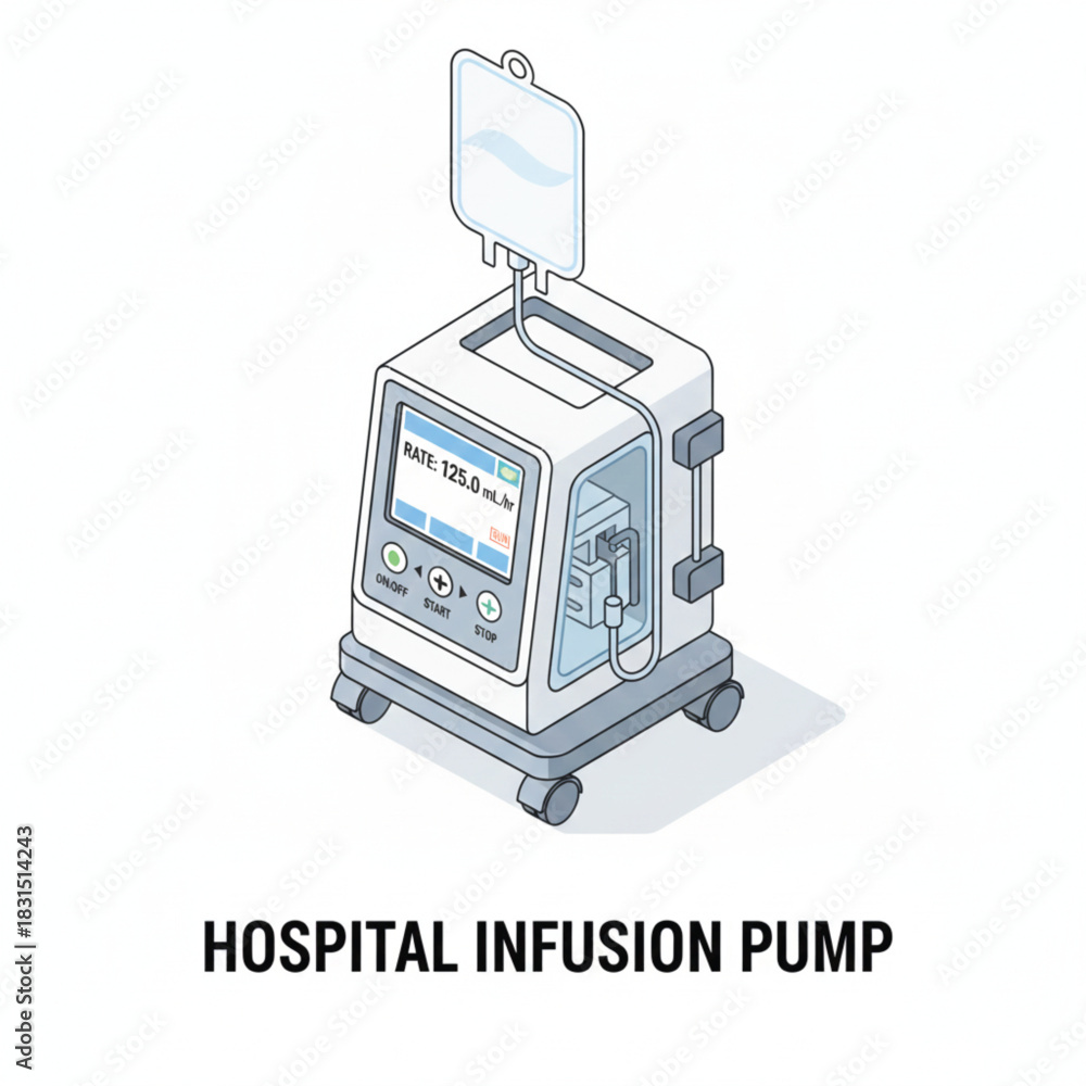 Fototapeta premium hospital infusion pump
