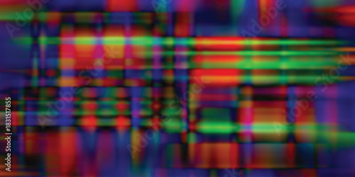 Abstract colorful glitch background with distorted pixelated lines and geometric shapes great for modern digital art and futuristic designs EPS vector