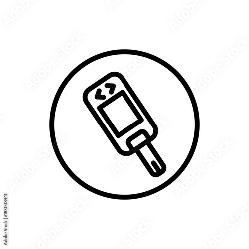Glucometer line icon