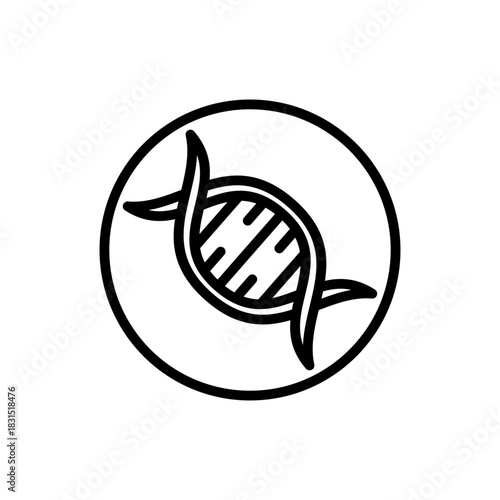 DNA line icon