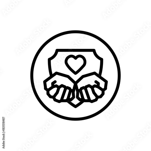 Insurance line icon