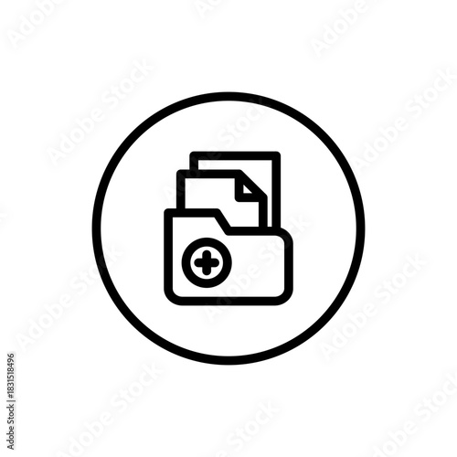 Medical History line icon