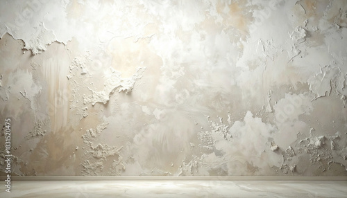 漆喰のテクスチャー,風化した漆喰の壁,　AI生成画像