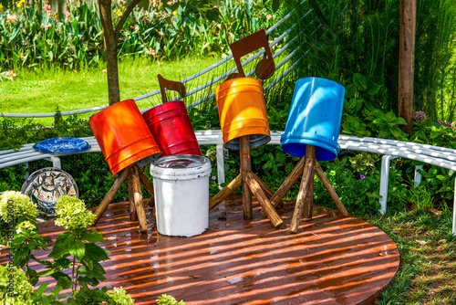 Various ingenious outdoor garden landscape arrangements