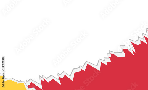 abstract torn paper ripped border banner blank illustration