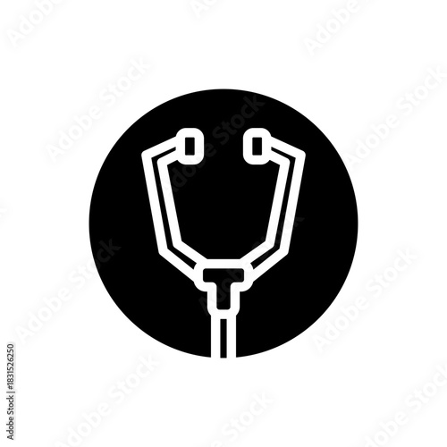 Stethoscope Glyph Icon