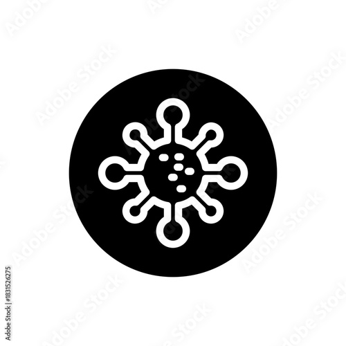 Virus Glyph Icon
