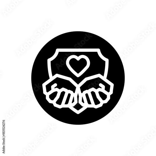 Insurance Glyph Icon