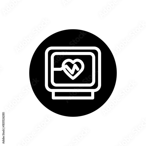 Cardiogram Glyph Icon