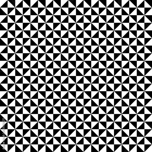 Pattern Seamless Pinwheel Triangle Windmill Grid