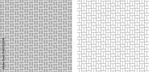 Pattern Seamless Brick Basketweave Parquet Tiling