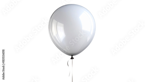  Glossy Red Balloon with String – PNG Cutout