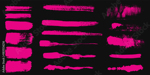 black pink brush pattern car sticker banner sporty abstract line pink black color combination grunge brush pattern modern motorsport racing design
