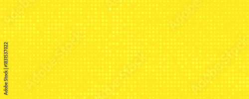 Pop art lemon yellow background with halftone patterns in comic book style, vector illustration, EPS10