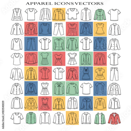 Short Apparel Design – Modern Clothing, Minimal Wear Illustration